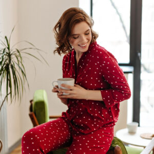The Sweetheart Crimson Sleepwear Set